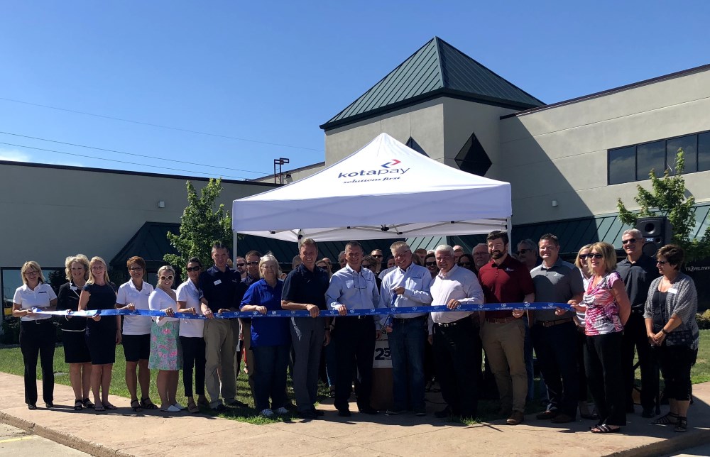 Picture of Kotapay, First Int'l Bank & Chamber for ribbon cutting